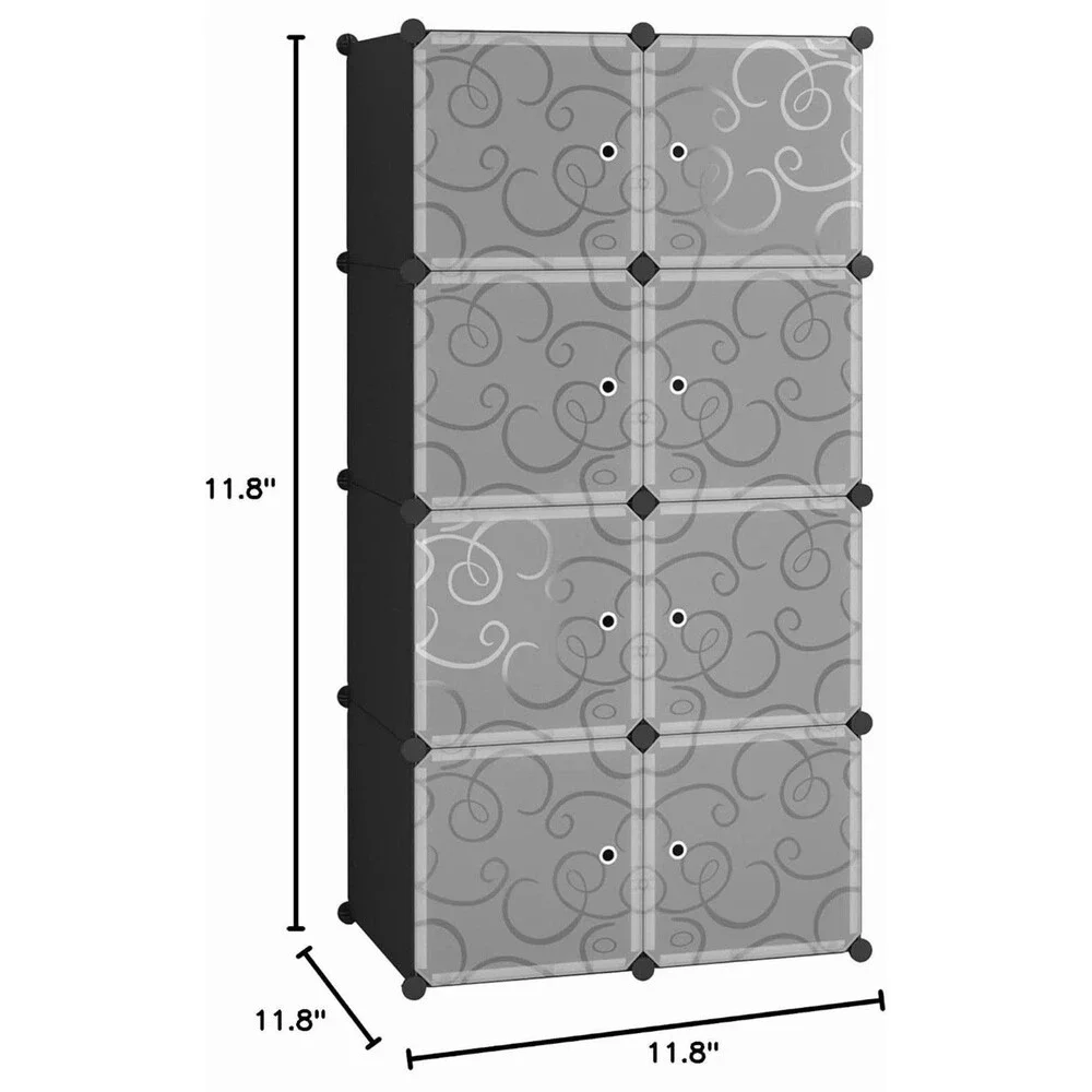 Cube Storage 8-Cube Closet Organizer Storage Shelves Cubes Organizer DIY Closet